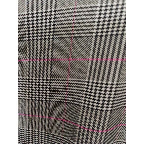 Lane Bryant Size 24 Pink And Gray Checkered Dress Pants. Plus Size. Elastic Wst. - Picture 5 of 16